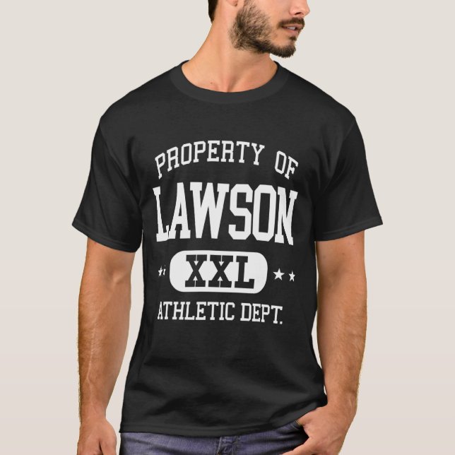 Lawson Retro Athletic Egendom Dept T Shirt (Framsida)
