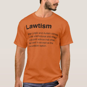 Lawtism Black T Shirt