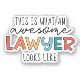 Lawyer | Advokat | Fantastisk Lawyer Funny Klistermärken