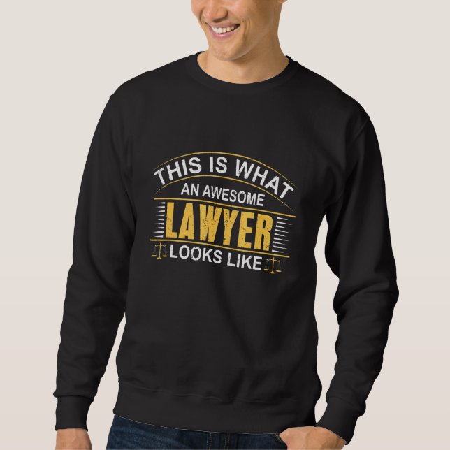 Lawyer An Fantastisk Lawyer ser ut som Lång Ärmad Tröja (Framsida)