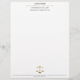 Lawyer Attorney At Law Classy White Brevhuvud