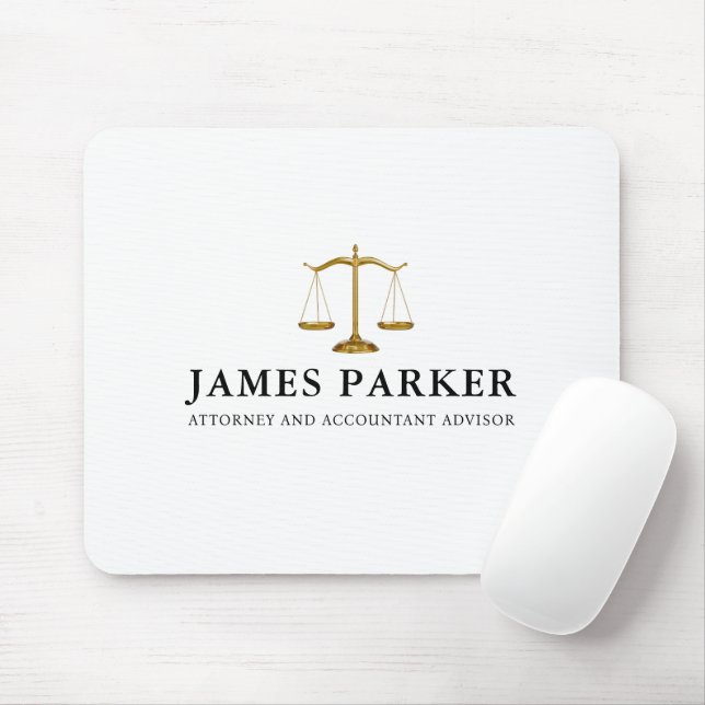 Lawyer Attorney At Law Classy White Musmatta (Med mus)
