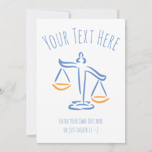 Lawyer Attorney domare Lag firma/kontor Julkort