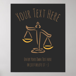 Lawyer Attorney domare Lag firma/kontor Poster