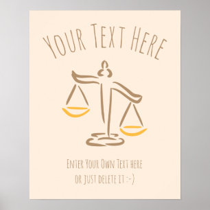 Lawyer Attorney domare Lag firma/kontor Poster
