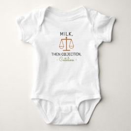 Lawyer Baby Announcement Milk Then Objection - Law T Shirt