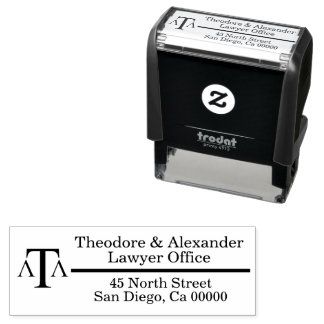 Lawyer Black Modern Business Självfärgande Stämpel