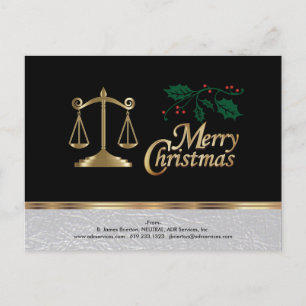 Lawyer Business - God jul Helg Vykort