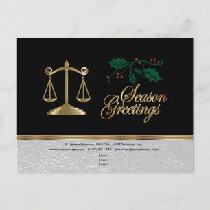 Lawyer Business jul - Season Hälsning Helg Vykort