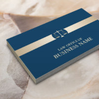 Lawyer Classy Navy Blue & Guld Rand Modern