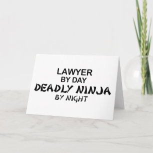 Lawyer Deadly Ninja by Night Kort