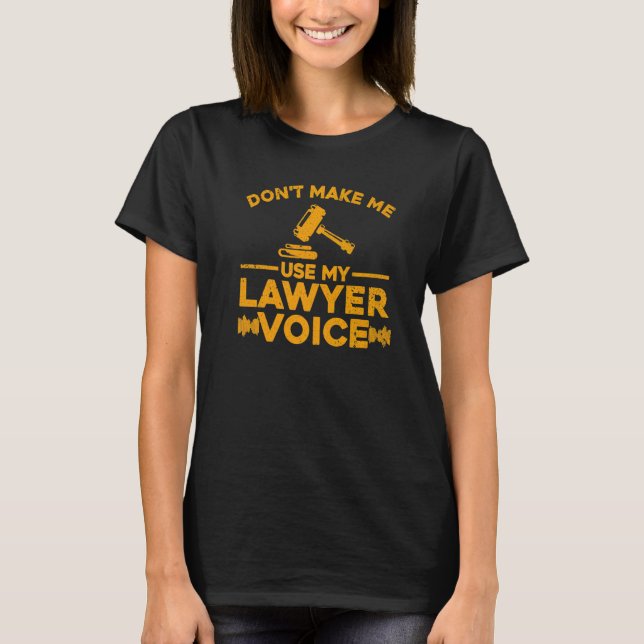 Lawyer For Men Women Attorney Paralegal   1 T Shirt (Framsida)
