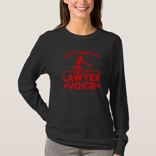 Lawyer For Men Women Attorney Paralegal T Shirt (Framsida)