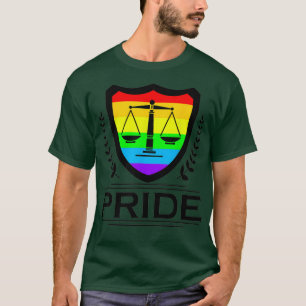 Lawyer Gay pride Law School Paralegal Scale of T Shirt