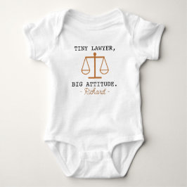 Lawyer Gender Reveal Tiny Lawyer Big Attitude T Shirt