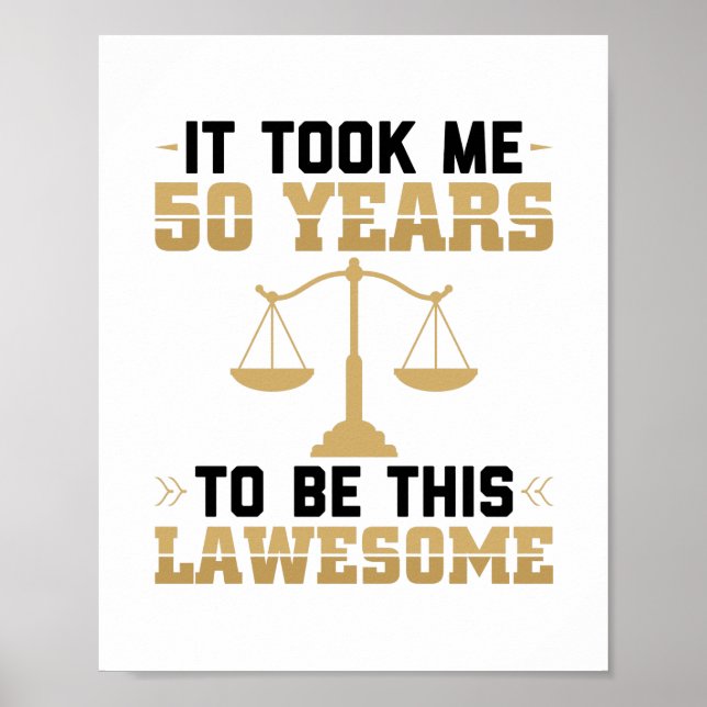 Lawyer Gift Idea | Advokatadvokat Solicitor Poster (Framsidan)