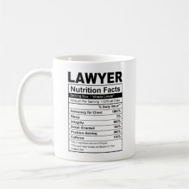 Lawyer Gift Nutrition Facts Kaffemugg