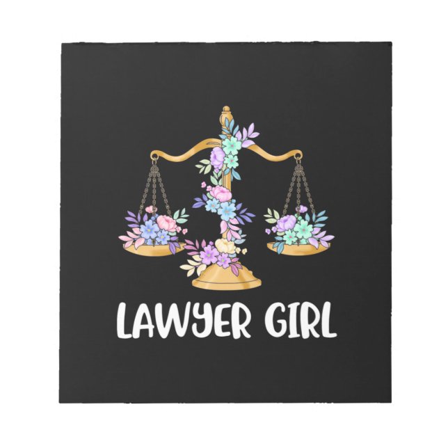 Lawyer Girl Anteckningsblock (Framsida)