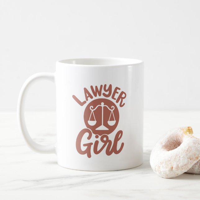 "Lawyer Girl" Kaffemugg (Med munk)