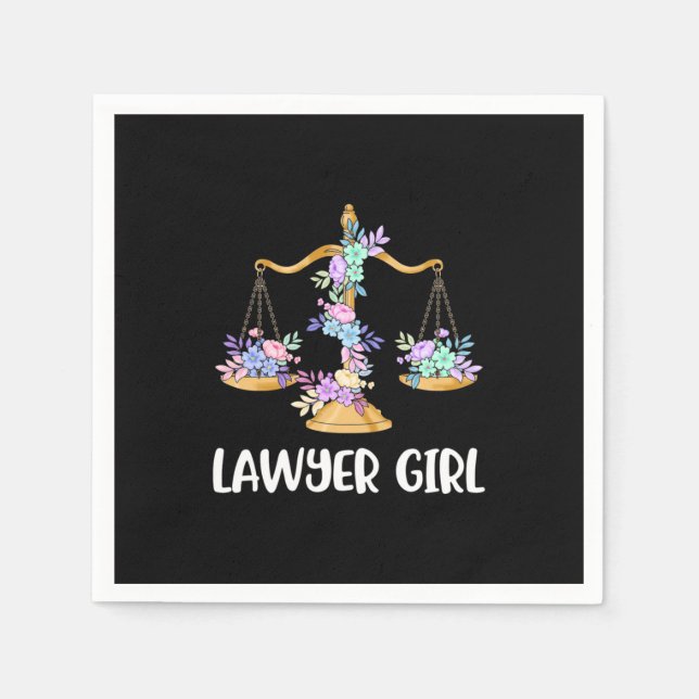 Lawyer Girl Pappersservett (Framsidan)