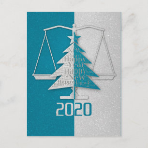 Lawyer Gott nytt år 2020 Rättsskipning Helg Vykort