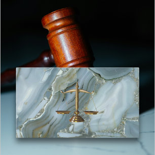 Lawyer guld glitter marble modern affärskort visitkort