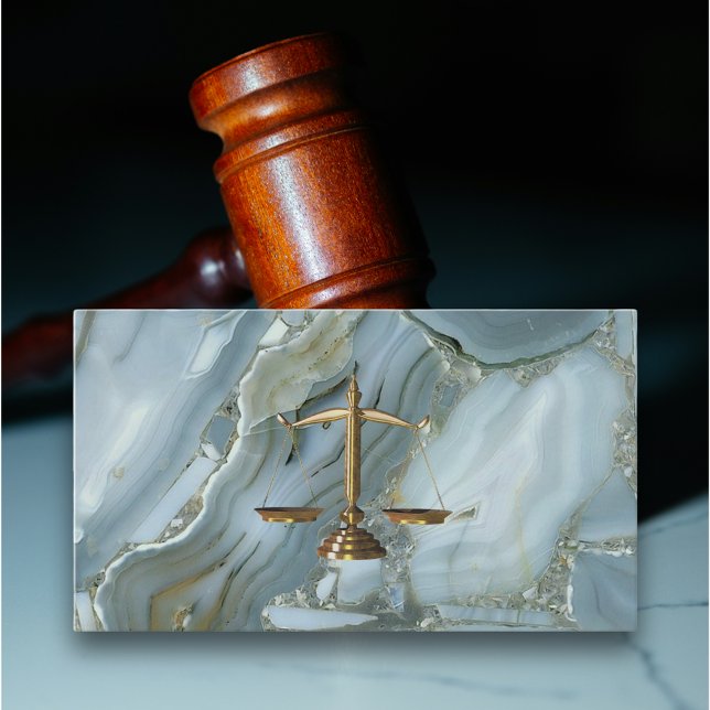 Lawyer guld glitter marble modern affärskort visitkort (Luxury business card, Marble background - justice professionals )