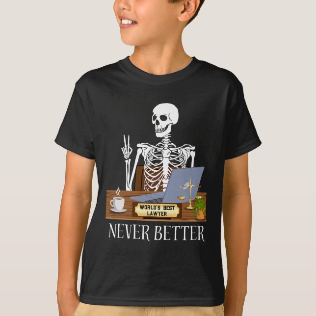 Lawyer Halloween T Shirt (Framsida)