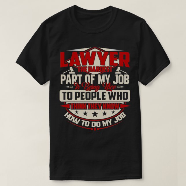 LAWYER HARSTAT ÄR NICE T SHIRT (Design framsida)