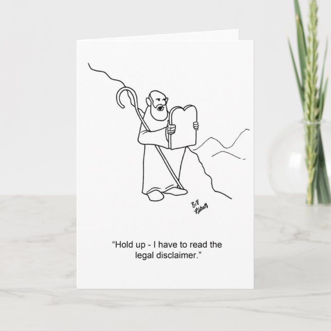 Lawyer Humor Greeting Card Kort (Framsida)