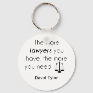 Lawyer humor nyckelring