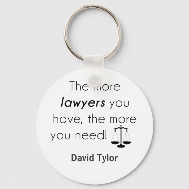 Lawyer humor nyckelring (Framsida)