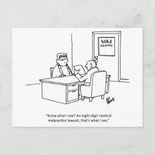 Lawyer Humor Postcard "Percenters" Vykort