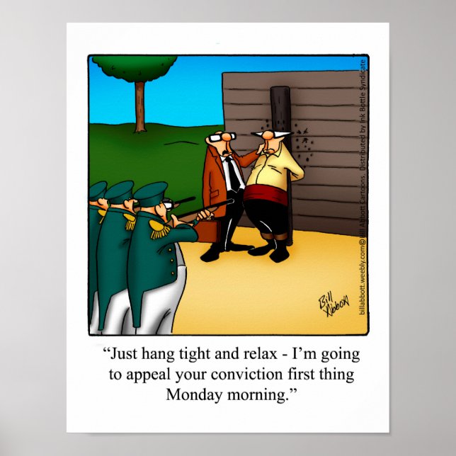 Lawyer Humor Poster Gift (Framsidan)