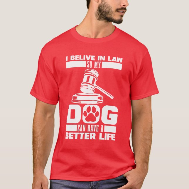 Lawyer Hund retro boy T Shirt (Framsida)
