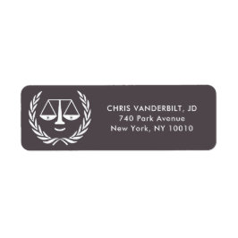 Lawyer Label Returadress Etikett