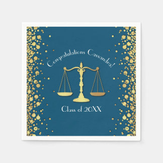 Lawyer Law School Blue Guld Studentfest Pappersservett
