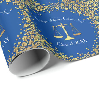 Lawyer Law School Blue Guld Studentfest Presentpapper