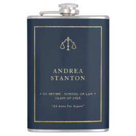 Lawyer Law School Grad Gift Navy Gold Frame Custom Fickplunta