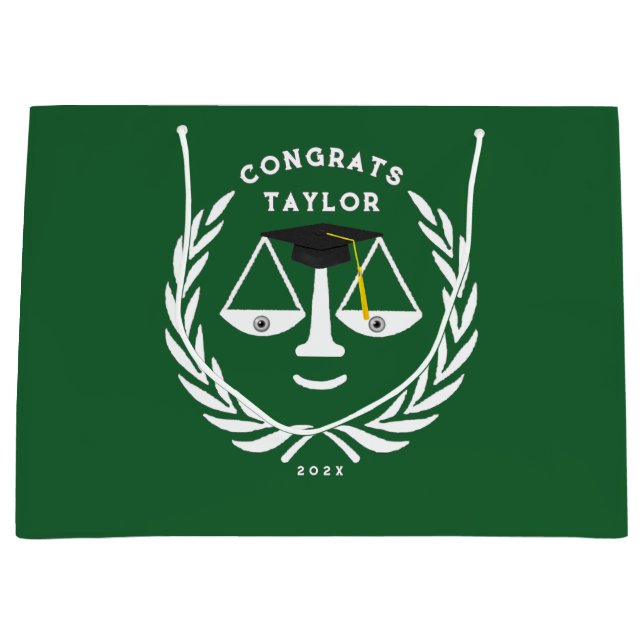Lawyer Law School Grad Large Gift Bag (Framsidan)