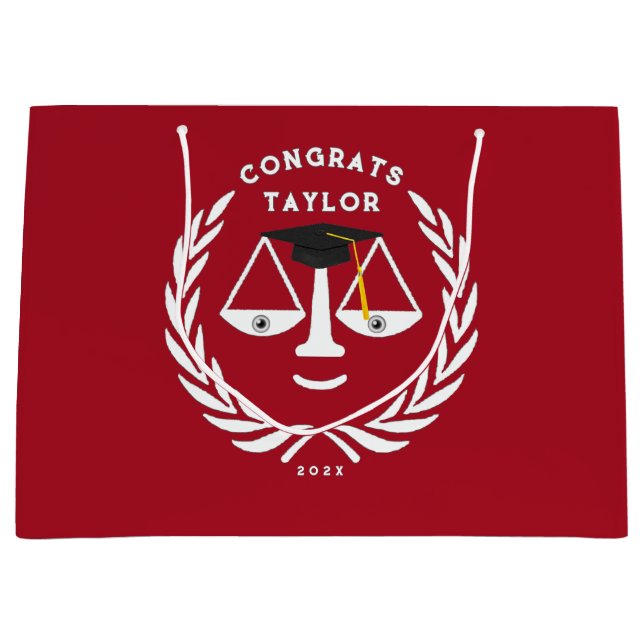 Lawyer Law School Grad Large Gift Bag (Framsidan)