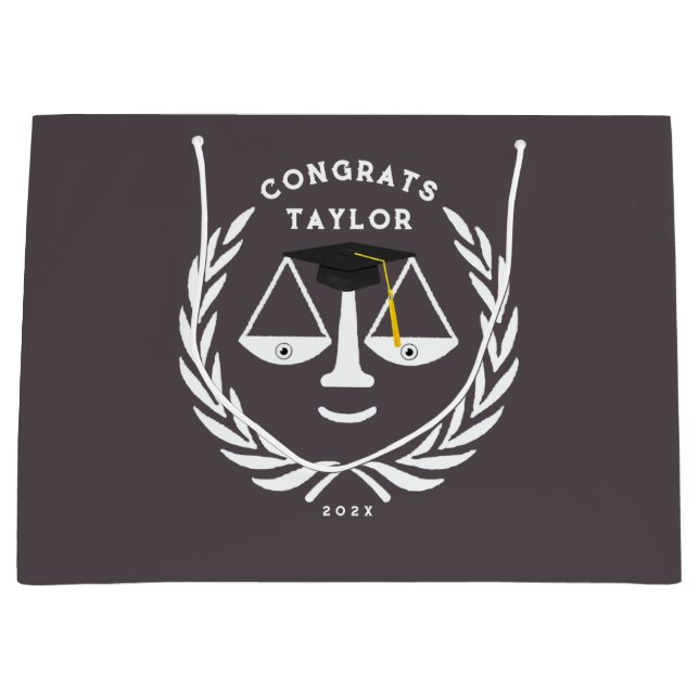 Lawyer Law School Grad Large Gift Bag (Framsidan)