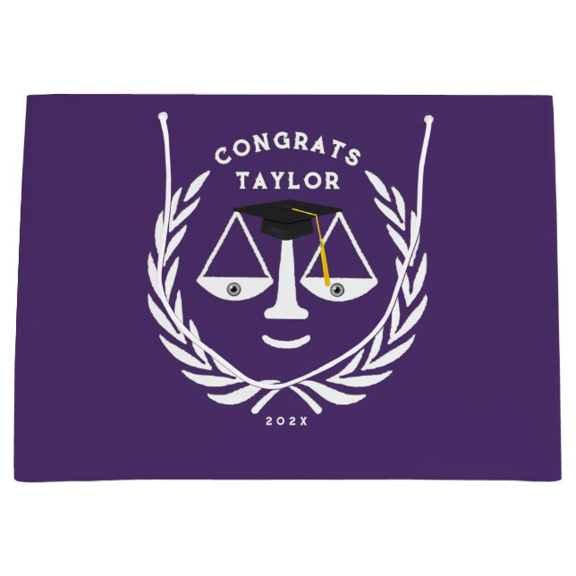 Lawyer Law School Grad Large Gift Bag (Framsidan)