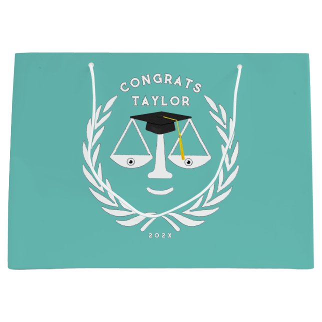 Lawyer Law School Grad Large Gift Bag (Framsidan)