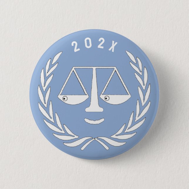 Lawyer Law School Studenten Button Knapp (Framsida)