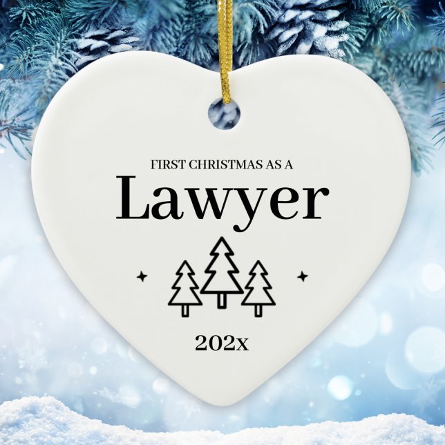 Lawyer Law School Studenten jul Ornament (Lawyer Law School Graduation Christmas Ornament
)