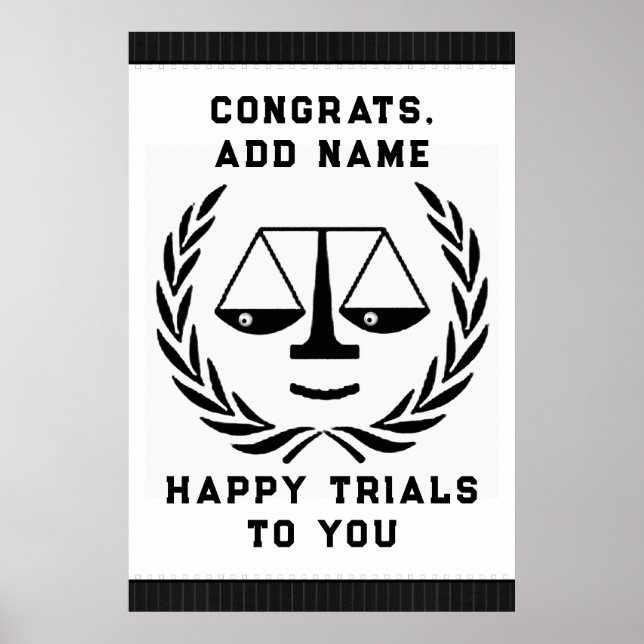 Lawyer Law School Studenten Poster (Framsidan)