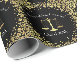 Lawyer Law School Studentfest Black Guld Presentpapper
