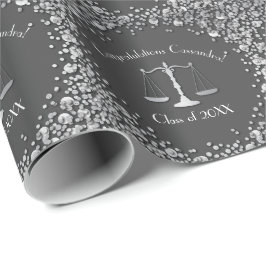 Lawyer Law School Studentfest Grått Silver Presentpapper