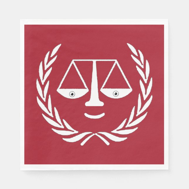 Lawyer Law School Studentfest Napkins Pappersservett (Framsidan)